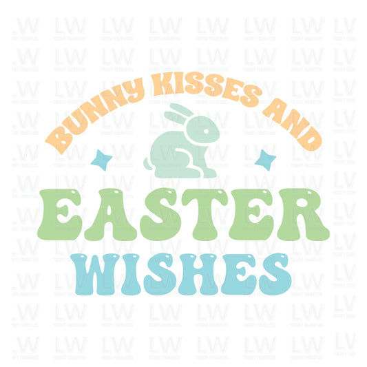 Bunny Kisses and Easter Wishes DTF Transfer 2420