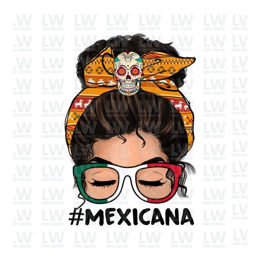 Mexicana Messy Bun DTF TRANSFER