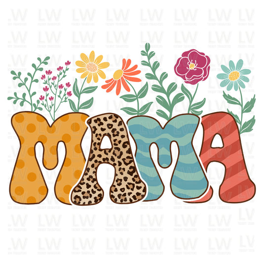 Floral MaMa Mother's Day DTF TRANSFER