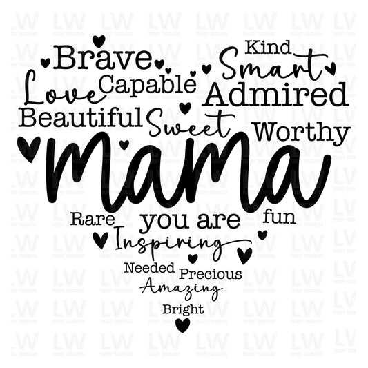 Mama Definition Heart DTF TRANSFER